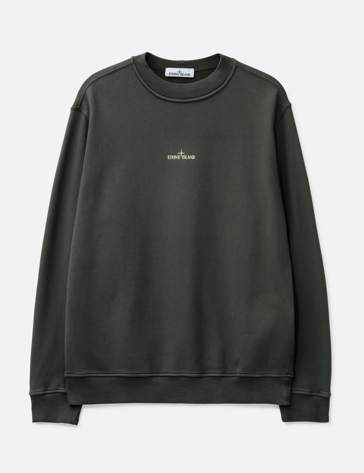 Cotton Fleece 'Industrial Four' Print Sweatshirt Placeholder Image