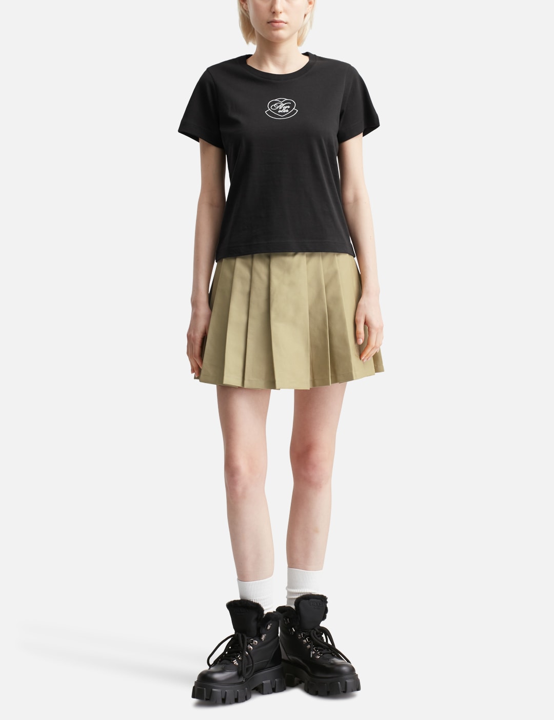 Embroidered Heart Logo Cotton T-Shirt view 16