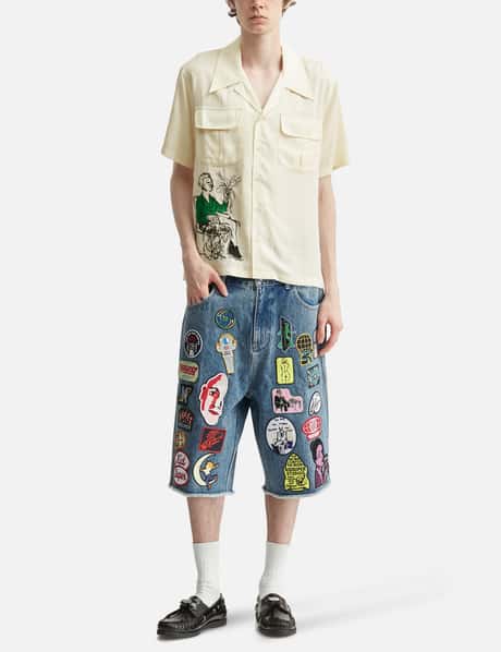 Patches Denim Long Short view 14