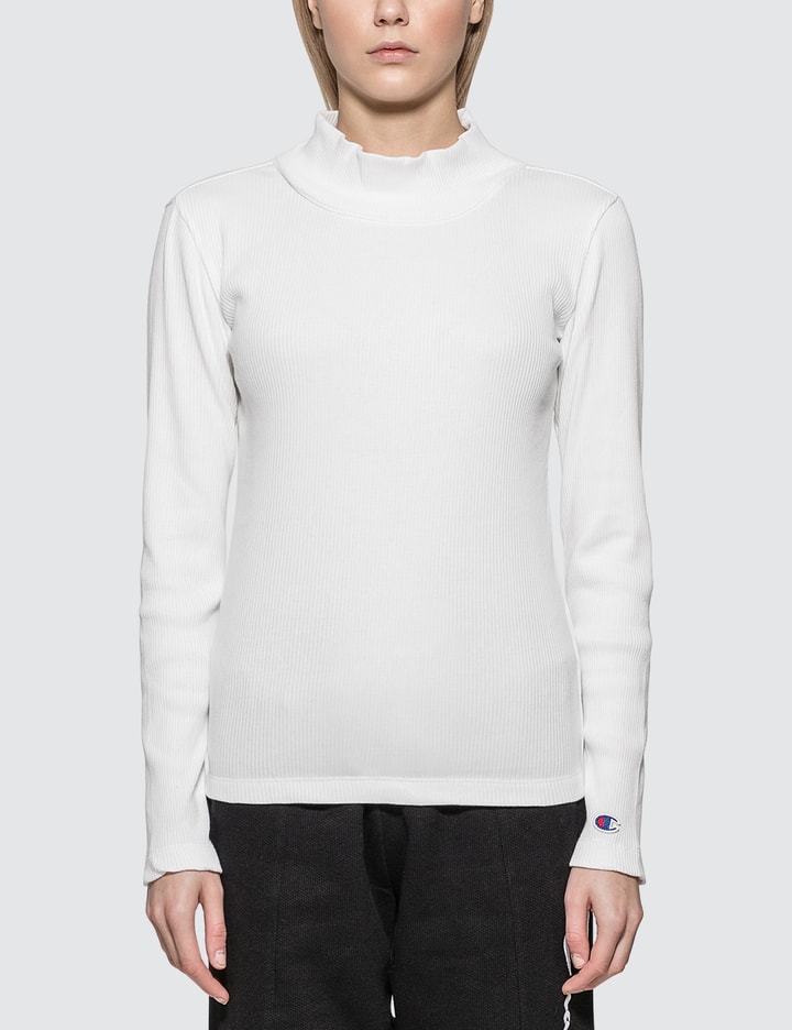 Ribbed Turtle Neck Long Sleeve Top Placeholder Image
