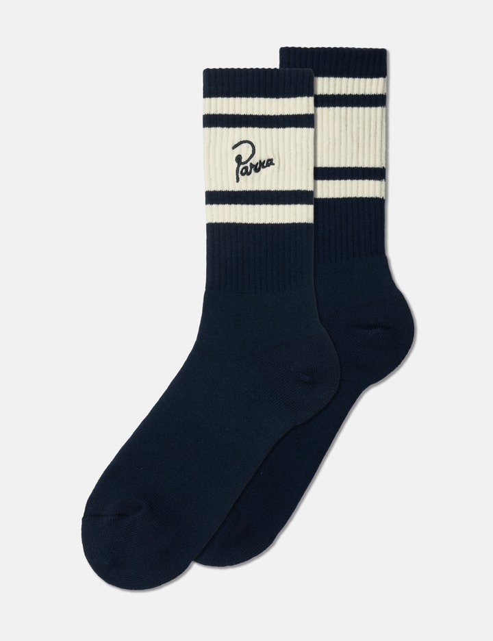 By Parra Signature Striped Crew Socks