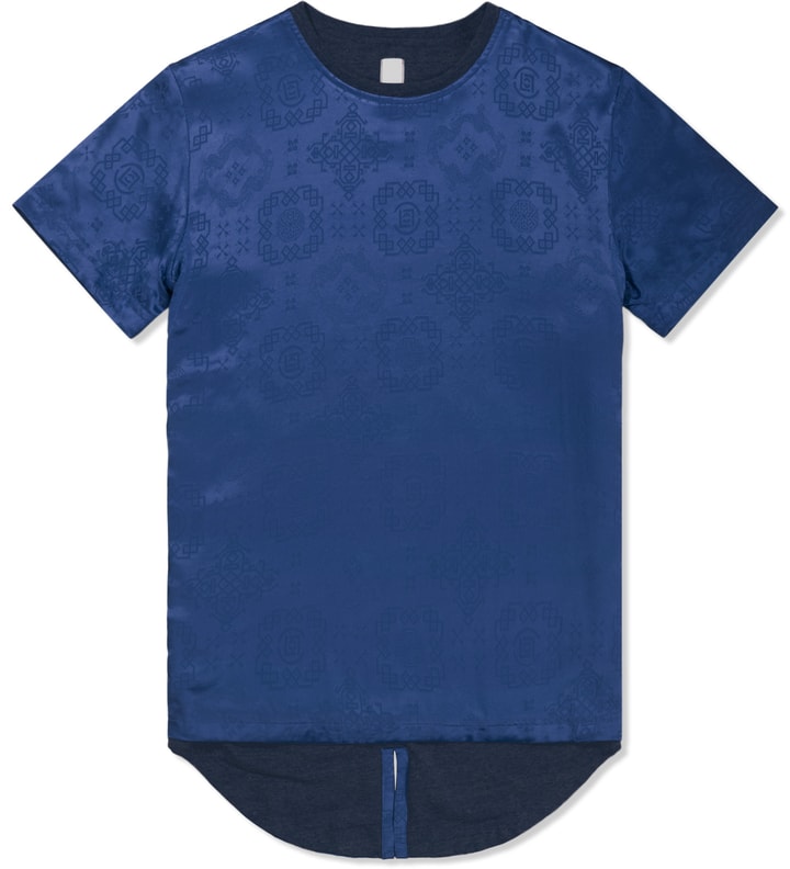 Navy Reversible Silk T-Shirt Placeholder Image