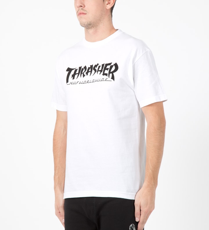 HUF x THRASHER White Asia Tour T-Shirt Placeholder Image