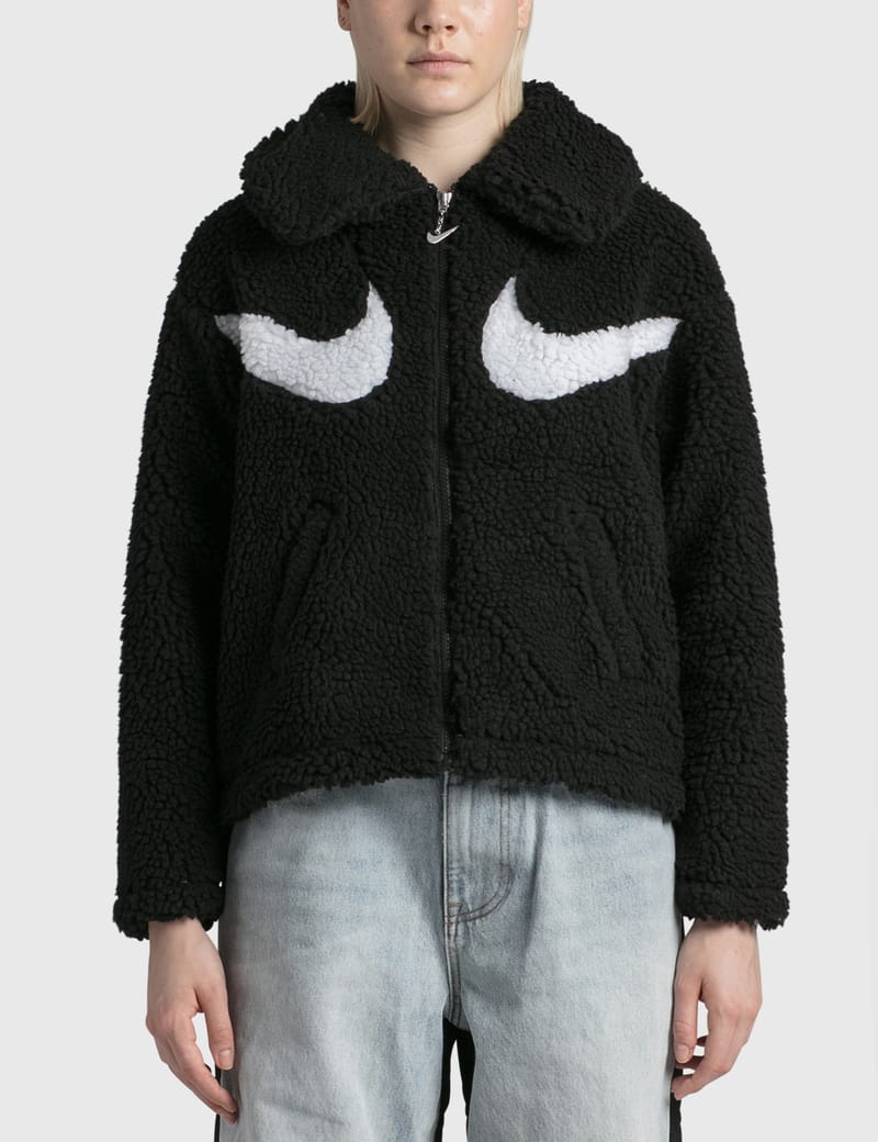 swoosh sherpa jacket