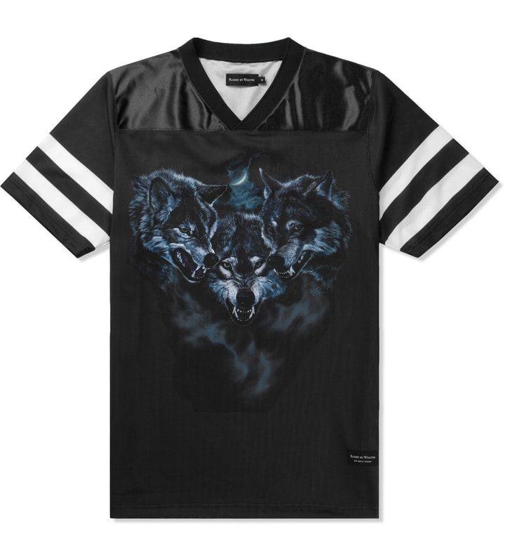 Raised By Wolves Black Wolfpack Football Jersey