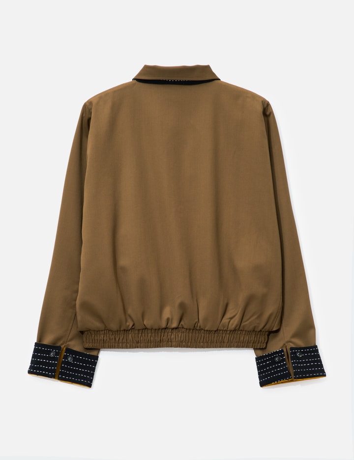 Glass Cypress Brown Chore Jacket With Stand Collar