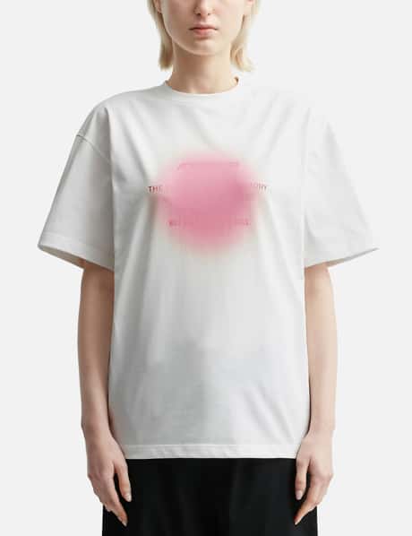 Ader Error Pink Graphic Semi-oversized Fit T-shirt