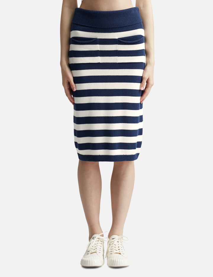Striped Midi Skirt Placeholder Image