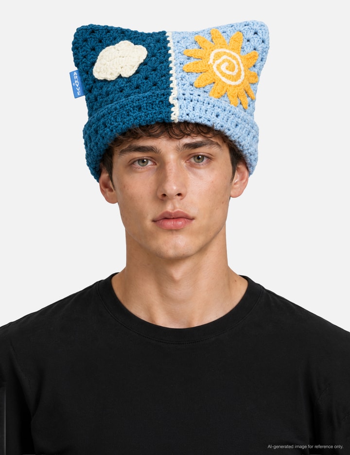 Arkyve Skyline Crochet Cat Hat