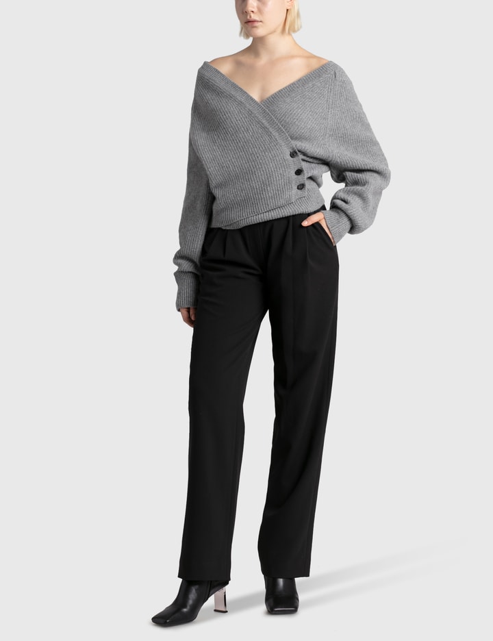Drop Shoulder Wrap Sweater Placeholder Image