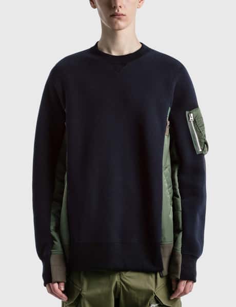 Sacai - Sponge Sweat MA-1 Pullover | HBX - Globally Curated 