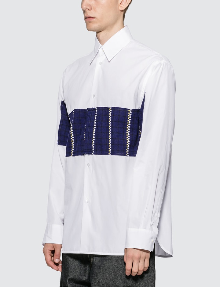 Wool Patchwork Poplin Shirt Placeholder Image