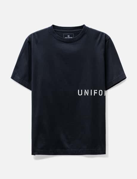 uniform experiment ステンシル ロゴ ワイド Tシャツ