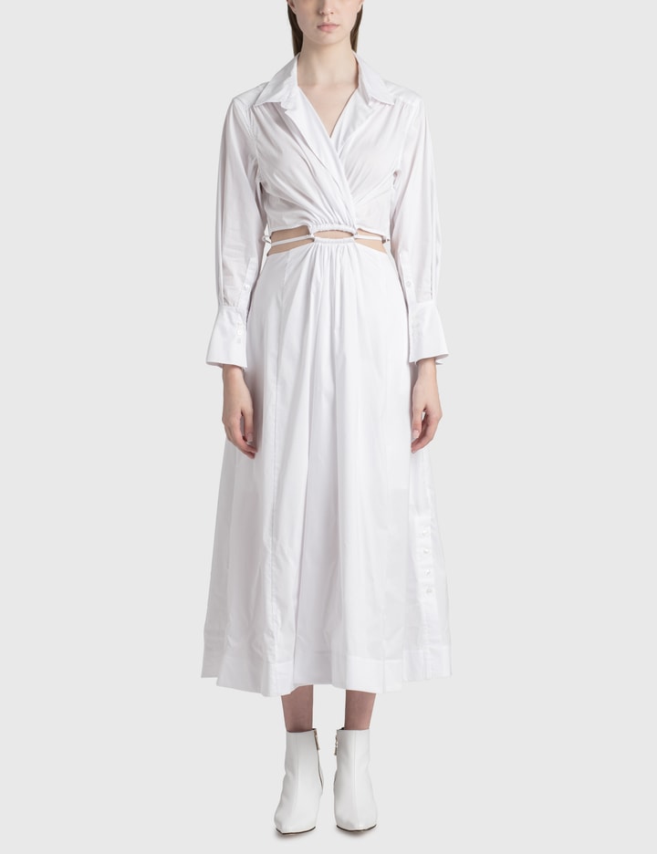 jonathan simkhai white cut out dress Jonathan Simkhai Aulora Cut Out Mini Dress