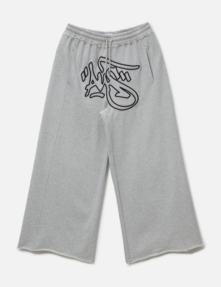 Mikheil Wide Sweat Pants With Embroidery
