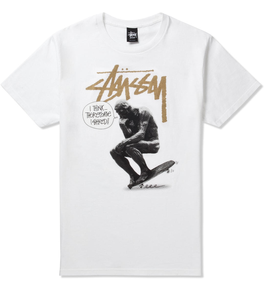 Stüssy - White Skate Statue T-Shirt | HBX