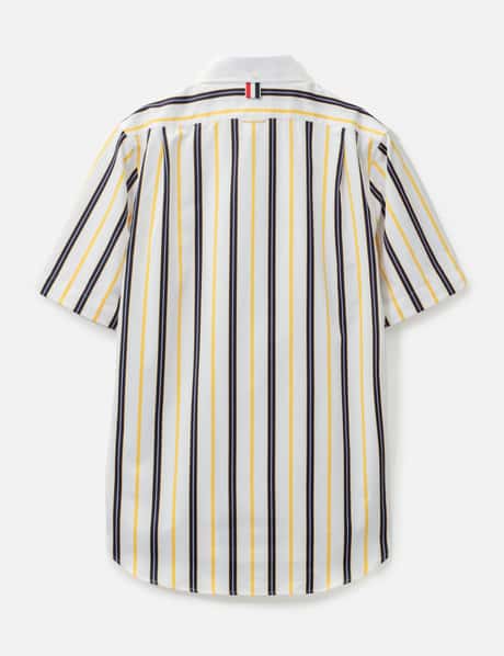 Repp Stripe Poplin Short Sleeve Shirt view 8