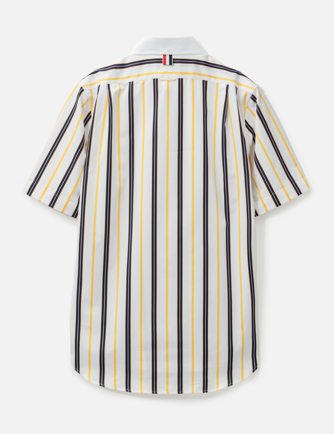 Repp Stripe Poplin Short Sleeve Shirt view 9