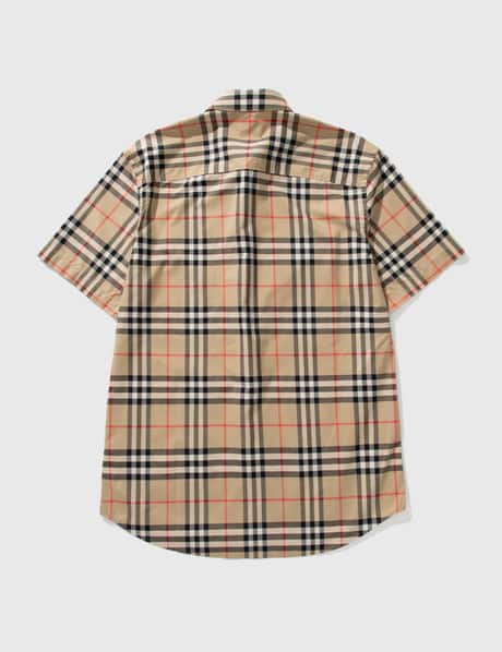 Burberry Short-sleeve Check Cotton Poplin Shirt HBX