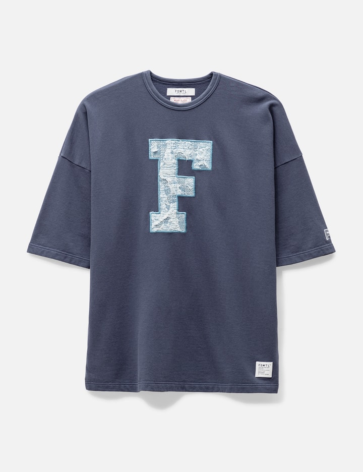 F 패치 와이드 스웨트 티셔츠 Placeholder Image