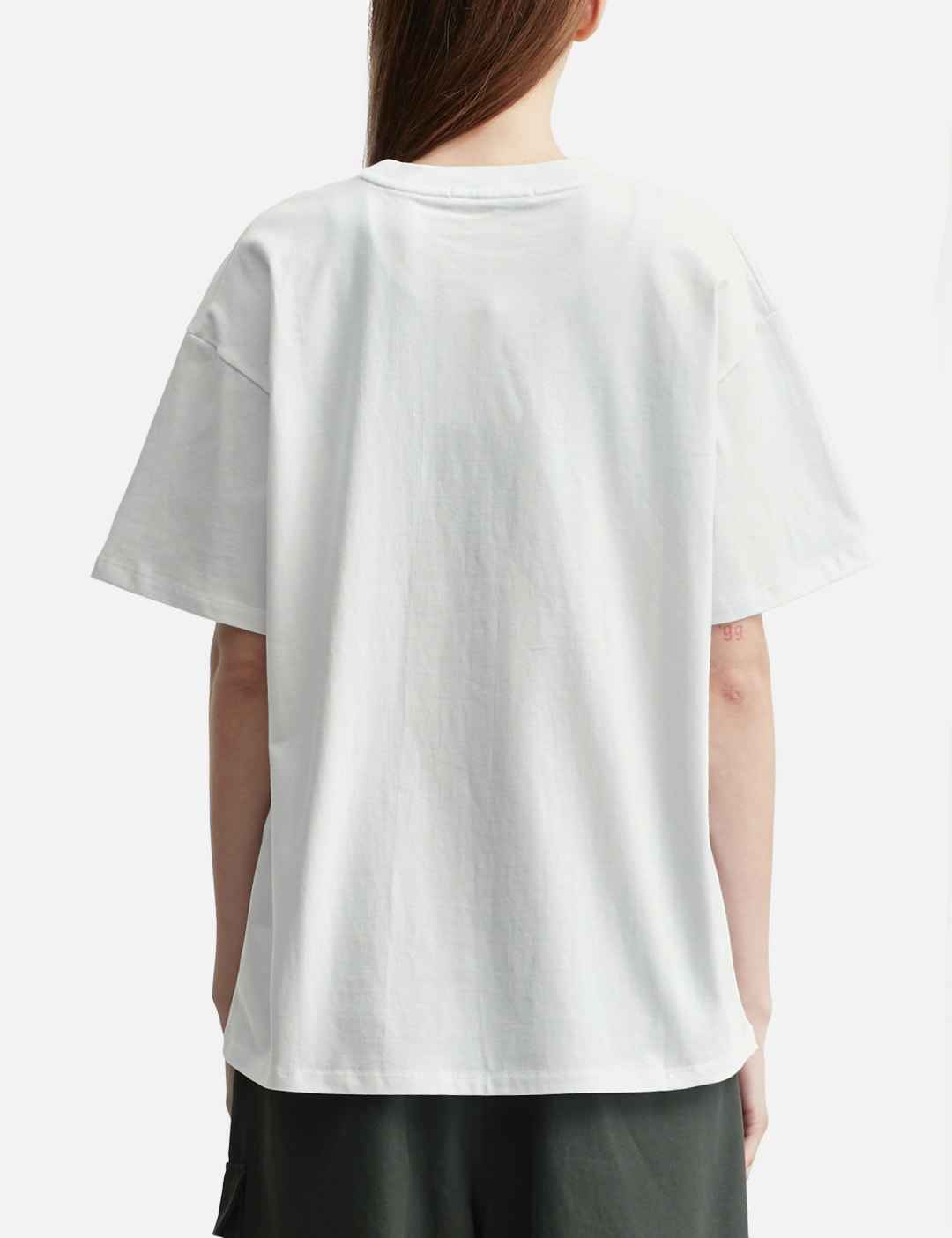 D Accent Crack Logo T-Shirts White view 10