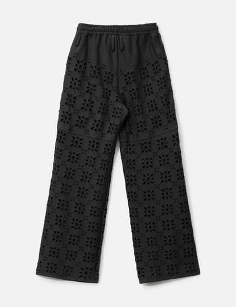 FLOWER HOLE SWEAT PANTS view 8