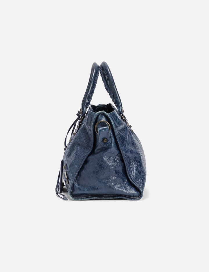 Shop Balenciaga Blue City Bag