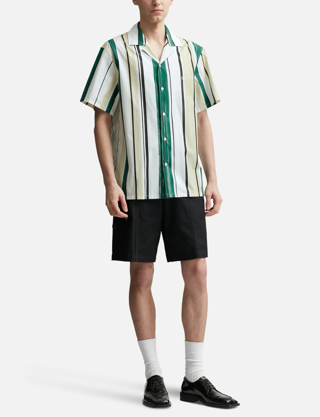 Bowling Shirt With Printed Stripes view 20
