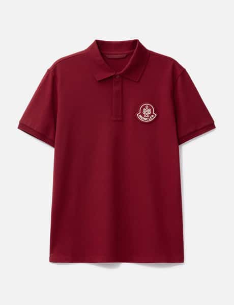 Moncler Year of the Snake Patch Cotton Piquet Polo Shirt