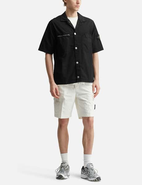 Supima® Cotton Twill Stretch-TC Short-Sleeve Overshirt view 14