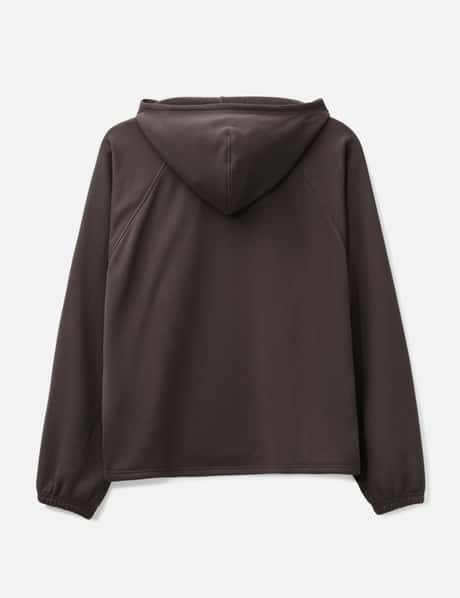 Open Neck French Terry Hoodie view 8