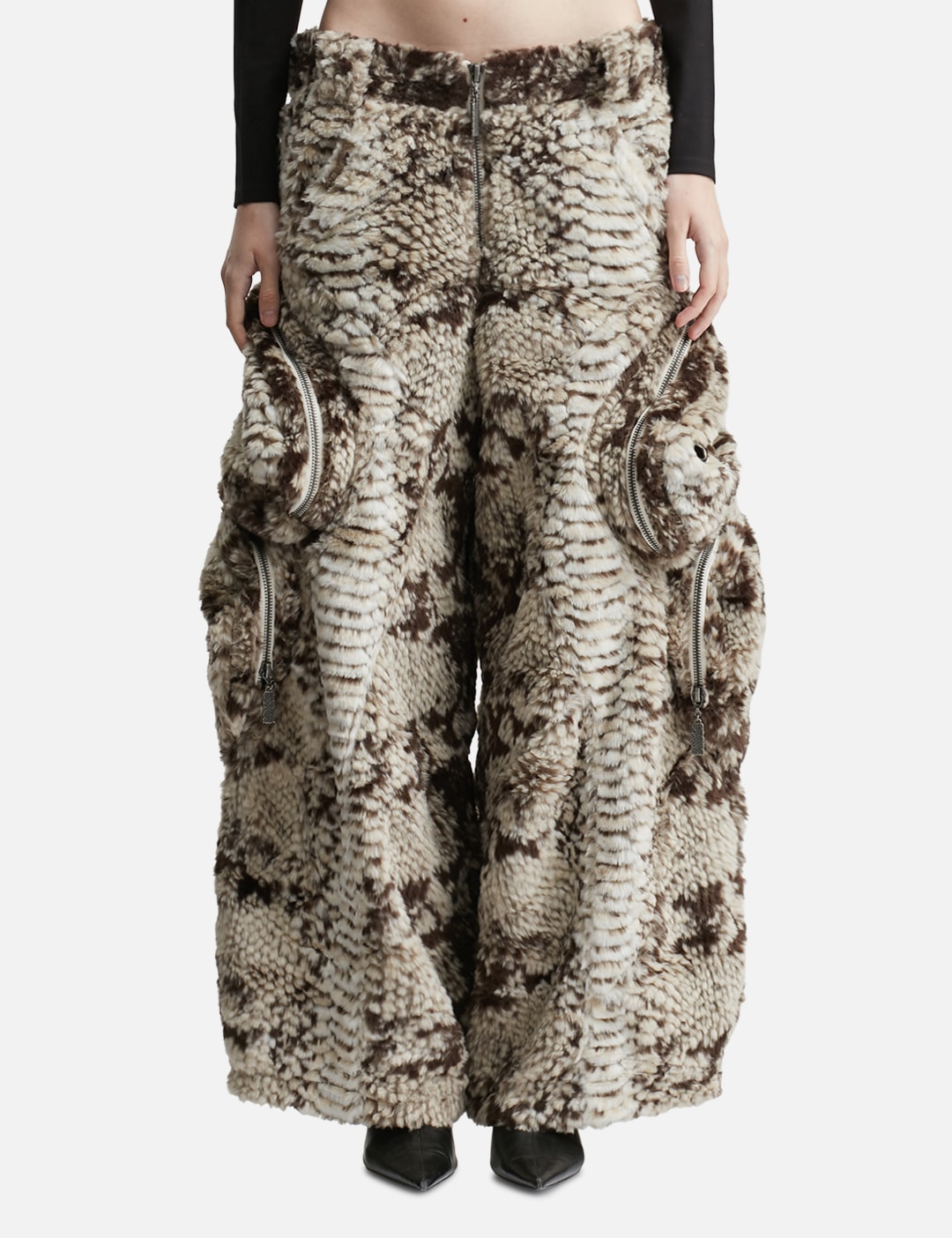 Snakes Pants Faux Fur Pocket Pants view 13
