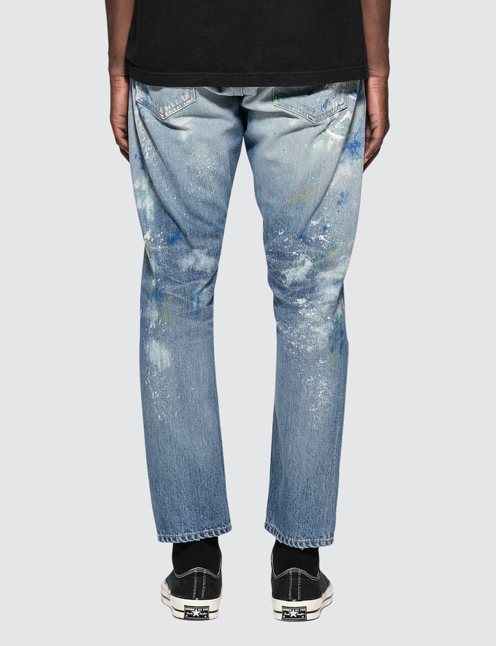 Paint Tapered Denim Jeans Placeholder Image