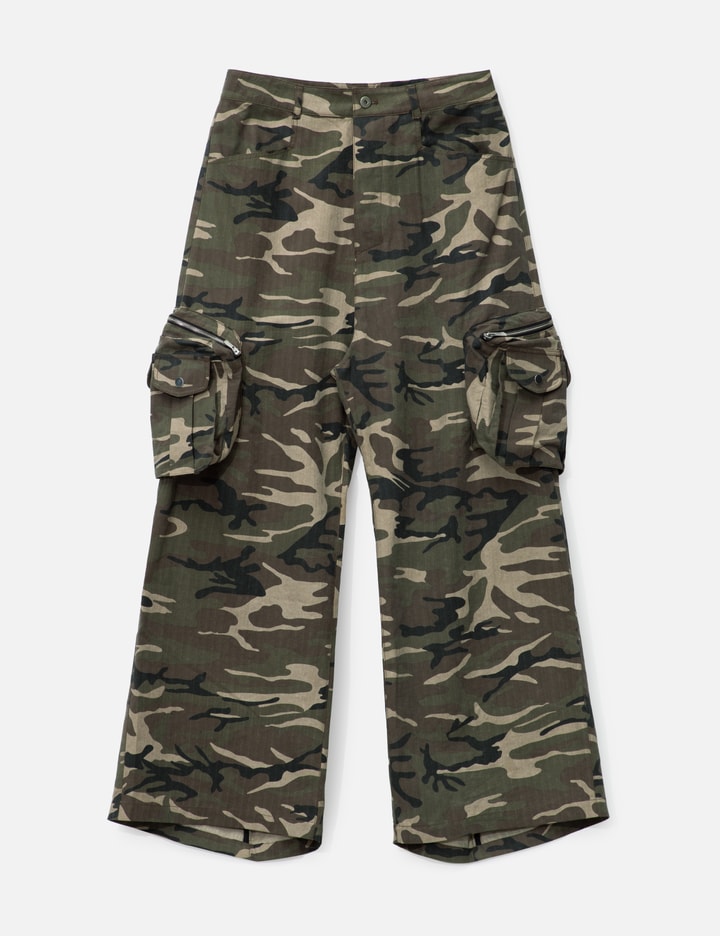 Wide Back Zip Cargo Pants Placeholder Image