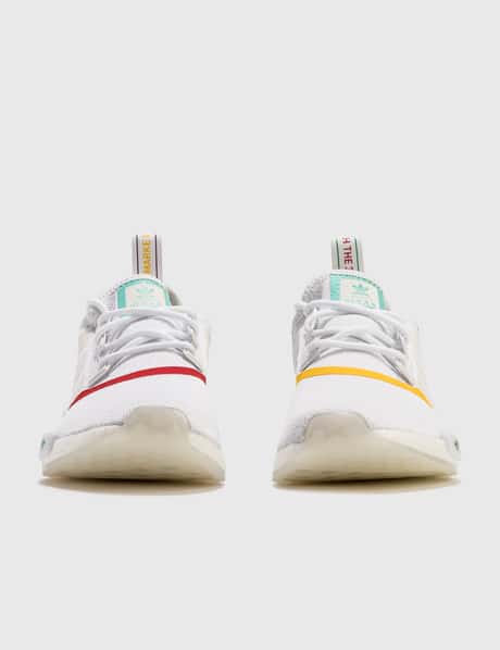 adidas gazelle silver green womens adidas NMD_R1 Strap Shoes - Women's - Cloud White / Lucid Blue main image 1