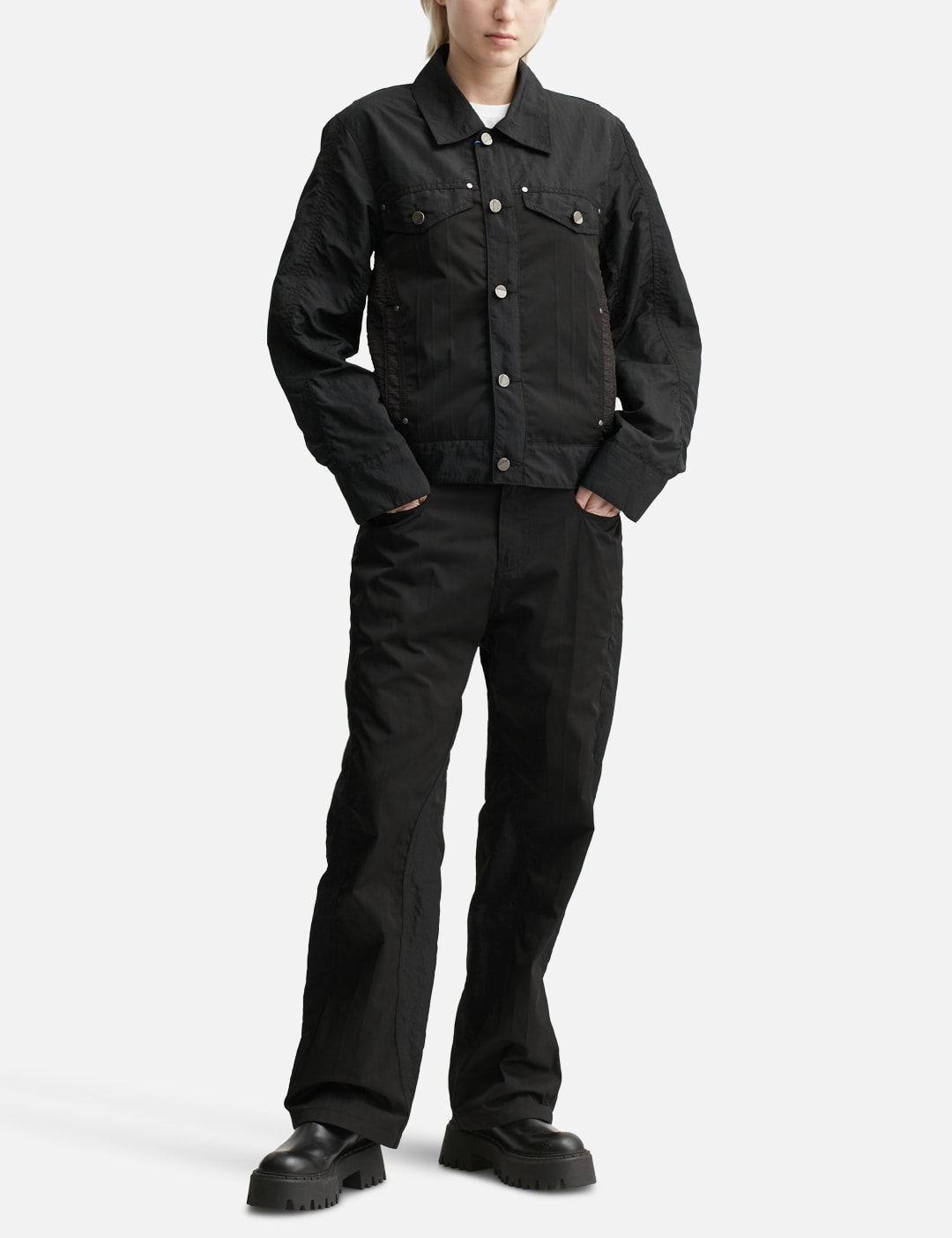 3 Mix Fabric Pants view 16