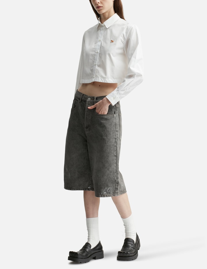 Maison Kitsuné Baby Fox Cropped Shirt