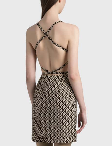 backless apron dress Priscilla Halter Keyhole Mini Dress | Tie-Up Halter Mini Dress main image 0