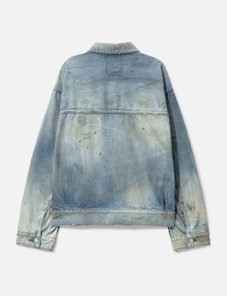 ANCELLM - DAMAGE DENIM JACKET TYPE-2 | HBX
