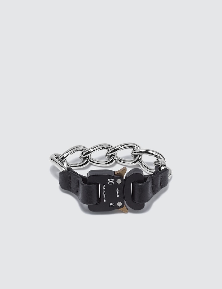 Chain Bracelet With Leather Details Placeholder Image