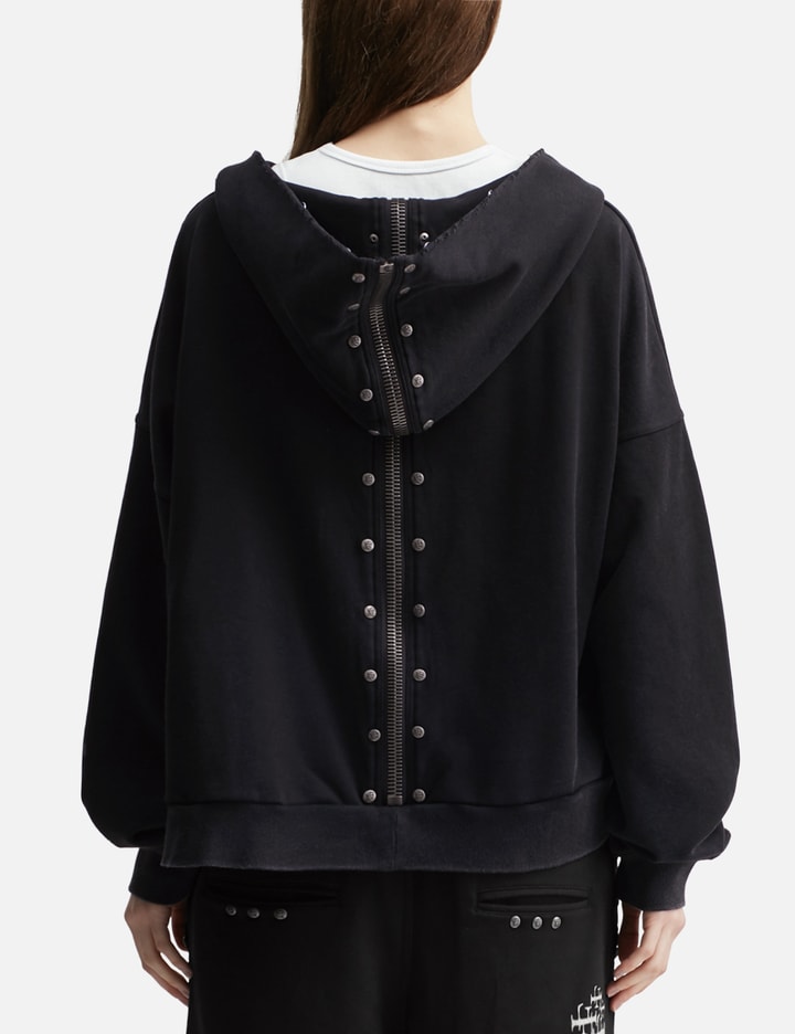 Thought We Friends "Nyra" Zip-Up Hoodie With Detachable Fur Trim Hood