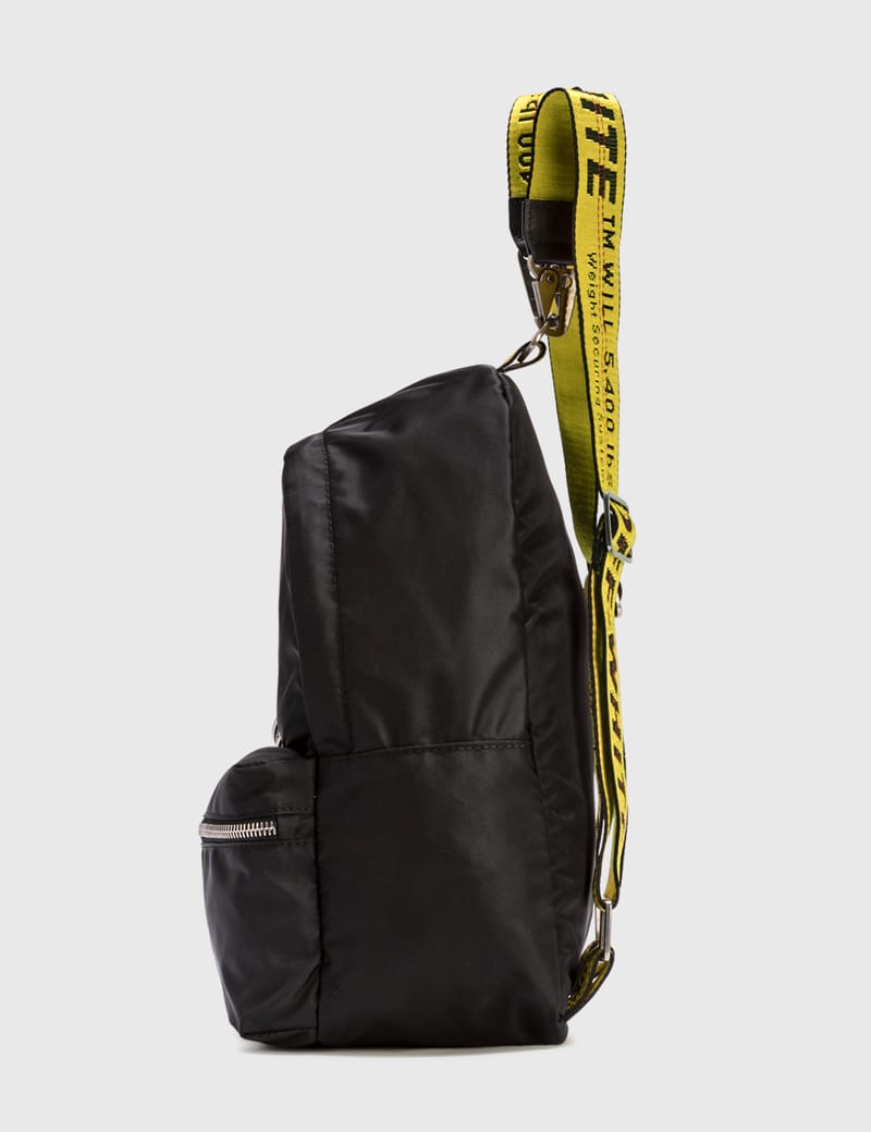 off white mini nylon backpack