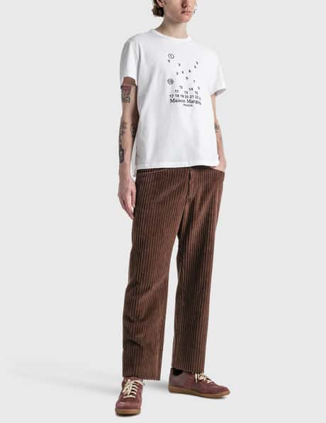 Maison Margiela Corduroy Trousers in Red for Men