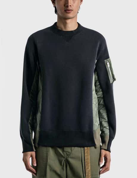 Sacai - スポンジスウェット MA-1 プルオーバー | HBX - ハイプ 