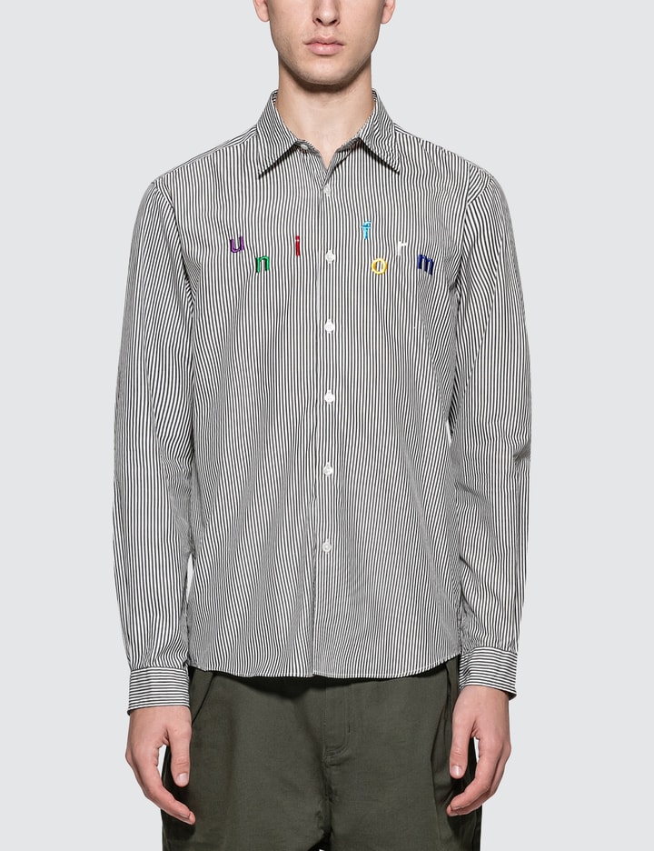 Color Embroidery Regular Collar Shirt Placeholder Image