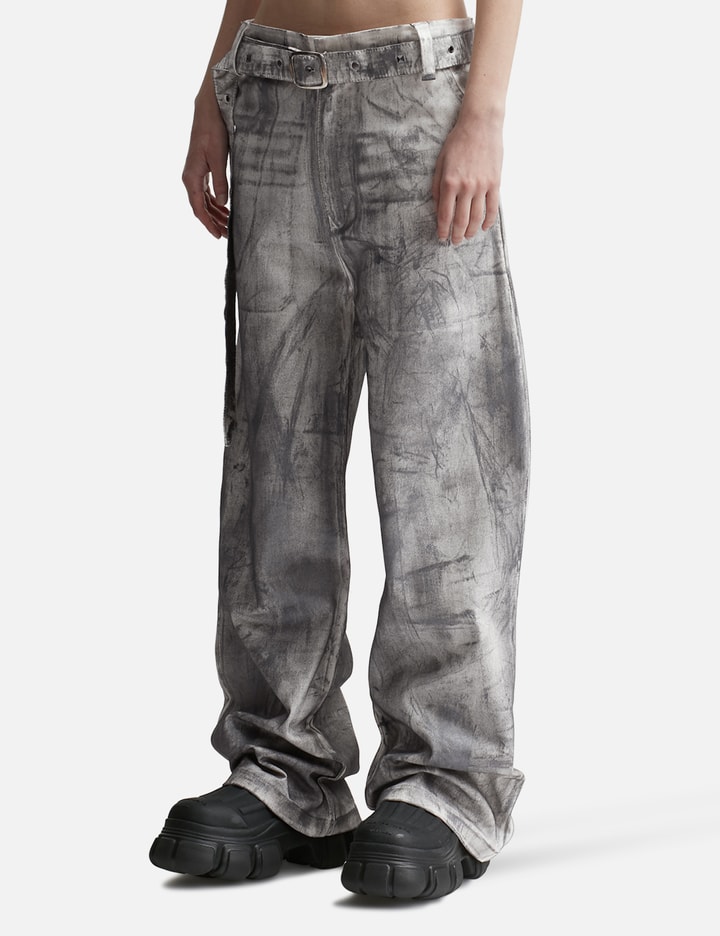 Waxed Double Belt Jeans Placeholder Image