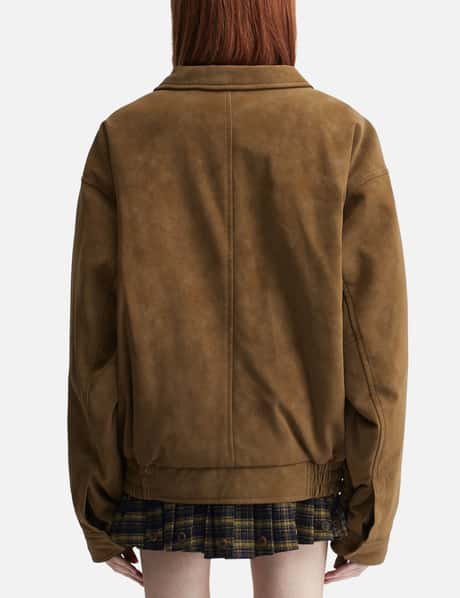 Glowny Urban Suede Jumper - 柔らかなスエード風表地、リラックス 
