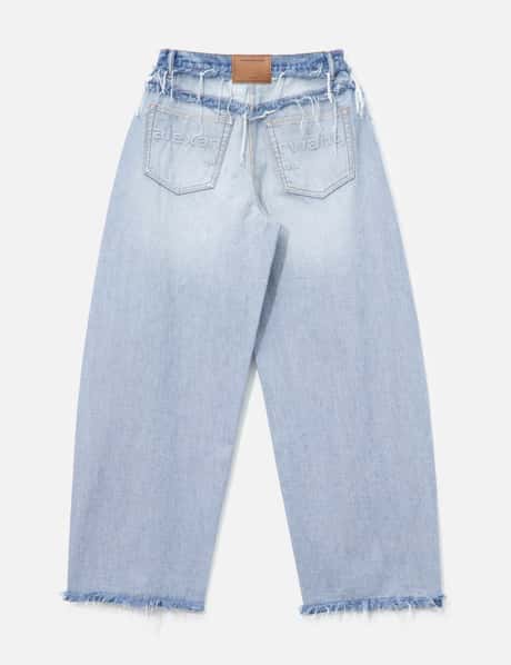 Mid-Rise Inverted Blow Up Jean With Embossed Logo view 8