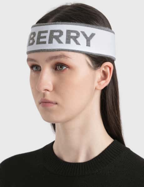 Burberry Twill Gray HeadBand Headband_2_1-  main image 2