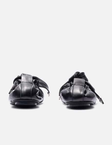 Black Soft Leather Ballet view 9